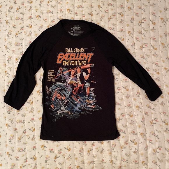 Bill & Ted’s Excellent Adventure Baseball Tee Fright Rags - Picture 1 of 4